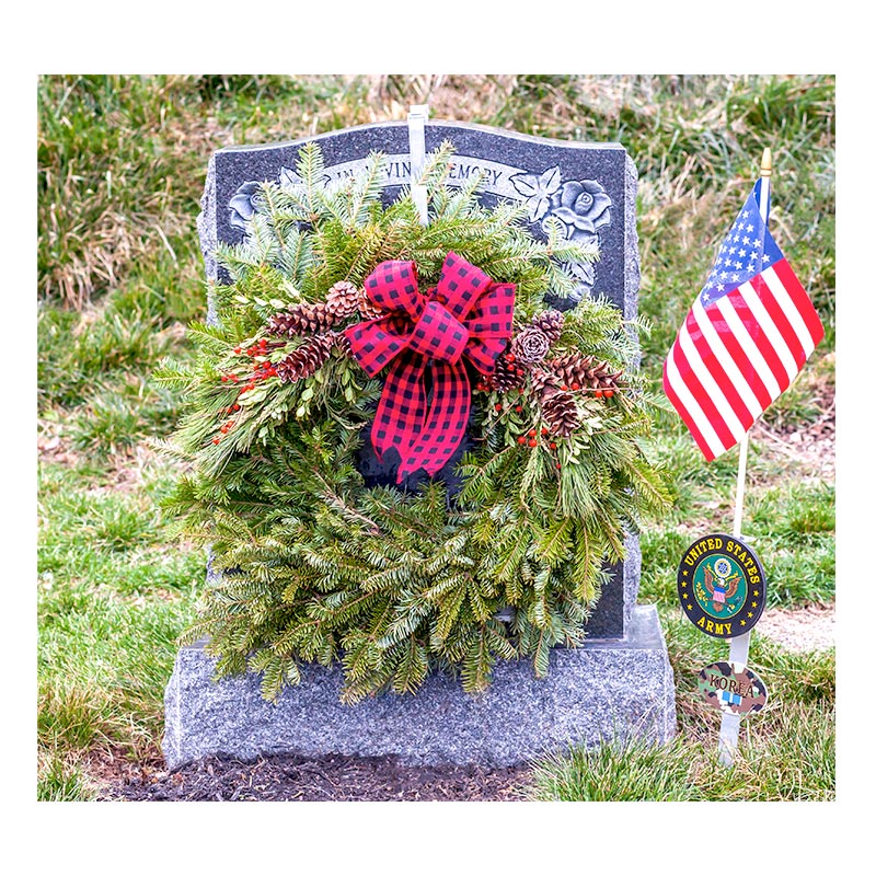 Headstone Wreath Holder - Guardian Memorial & Flag Accessories