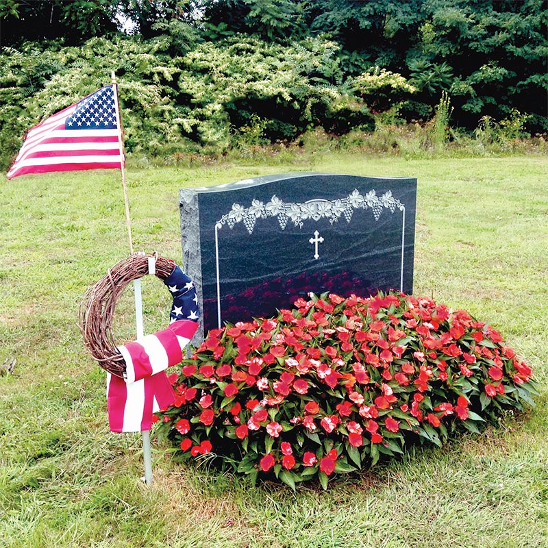 Headstone Wreath Holder - Guardian Memorial & Flag Accessories